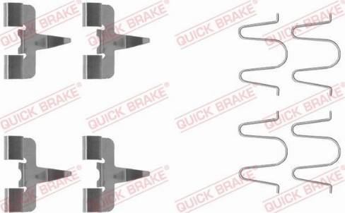 OJD Quick Brake 109-1207 - Piederumu komplekts, Disku bremžu uzlikas www.autospares.lv