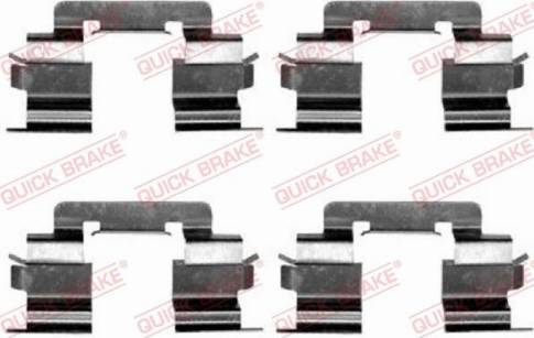 OJD Quick Brake 109-1216 - Piederumu komplekts, Disku bremžu uzlikas www.autospares.lv