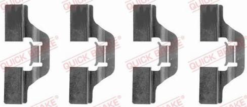 OJD Quick Brake 1091211 - Комплектующие для колодок дискового тормоза www.autospares.lv