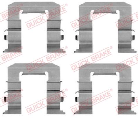 OJD Quick Brake 109-1212 - Piederumu komplekts, Disku bremžu uzlikas www.autospares.lv