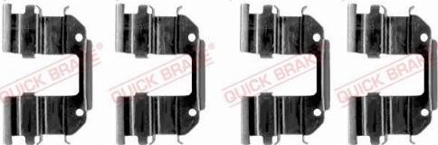 OJD Quick Brake 1091285 - Piederumu komplekts, Disku bremžu uzlikas www.autospares.lv