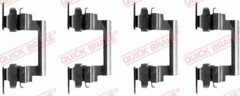 OJD Quick Brake 1091236 - Piederumu komplekts, Disku bremžu uzlikas www.autospares.lv