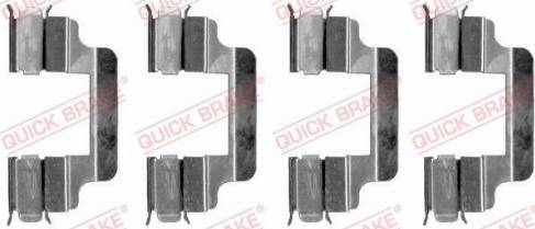 OJD Quick Brake 1091230 - Комплектующие для колодок дискового тормоза www.autospares.lv