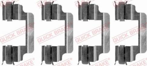 OJD Quick Brake 109-1231 - Piederumu komplekts, Disku bremžu uzlikas www.autospares.lv