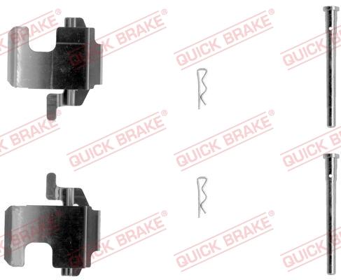 OJD Quick Brake 1091273 - Piederumu komplekts, Disku bremžu uzlikas www.autospares.lv