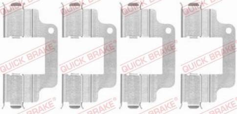 OJD Quick Brake 109-1740 - Piederumu komplekts, Disku bremžu uzlikas www.autospares.lv