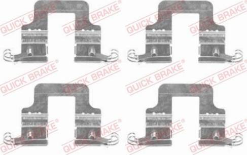 OJD Quick Brake 109-1766 - Accessory Kit for disc brake Pads www.autospares.lv