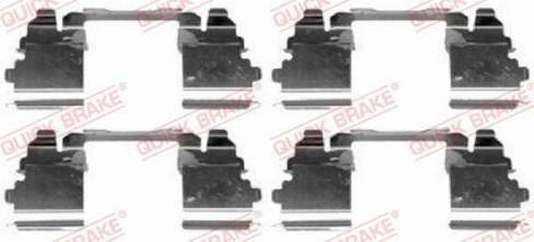 OJD Quick Brake 1091768 - Piederumu komplekts, Disku bremžu uzlikas www.autospares.lv