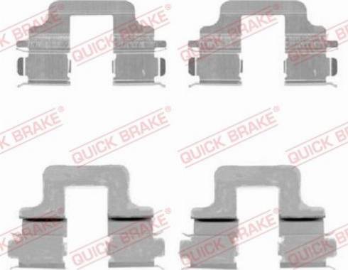 OJD Quick Brake 109-1731 - Piederumu komplekts, Disku bremžu uzlikas www.autospares.lv