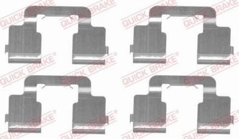 OJD Quick Brake 109-1733 - Accessory Kit for disc brake Pads www.autospares.lv