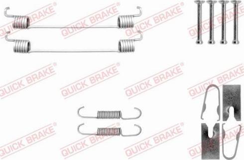 OJD Quick Brake 105-0040 - Piederumu komplekts, Bremžu loki www.autospares.lv