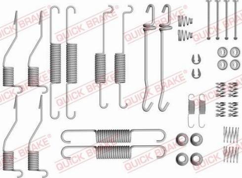 OJD Quick Brake 105-0852 - Piederumu komplekts, Bremžu loki www.autospares.lv