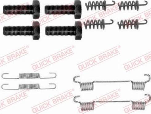 OJD Quick Brake 1050865 - Piederumu komplekts, Stāvbremzes mehānisma bremžu loks www.autospares.lv