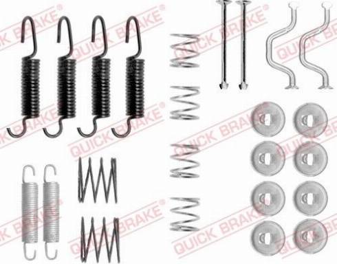 OJD Quick Brake 1050816 - Piederumu komplekts, Stāvbremzes mehānisma bremžu loks www.autospares.lv