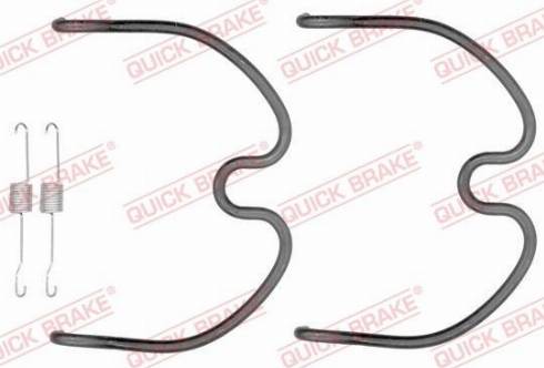 OJD Quick Brake 1050872 - Piederumu komplekts, Bremžu loki www.autospares.lv