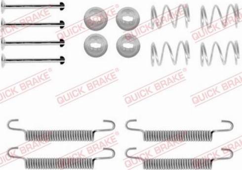 OJD Quick Brake 1050791 - Piederumu komplekts, Stāvbremzes mehānisma bremžu loks www.autospares.lv