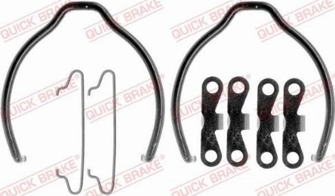 OJD Quick Brake 105-0721 - Piederumu komplekts, Stāvbremzes mehānisma bremžu loks www.autospares.lv