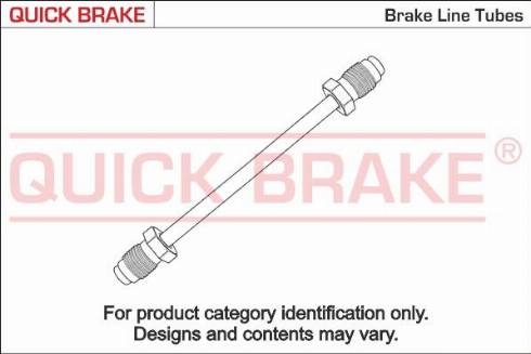 OJD Quick Brake CN-0100A-A - Bremžu sistēmas cauruļvads www.autospares.lv