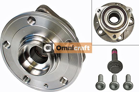 Omnicraft 2466948 - Подшипник ступицы колеса, комплект www.autospares.lv