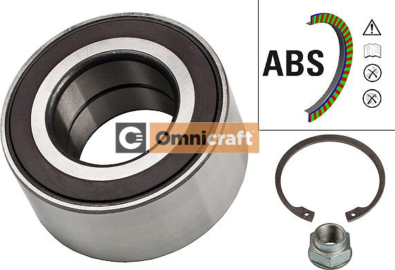 Omnicraft 2466915 - Подшипник ступицы колеса, комплект www.autospares.lv