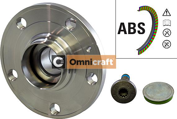 Omnicraft 2466394 - Подшипник ступицы колеса, комплект www.autospares.lv