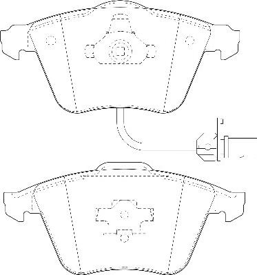 Omnicraft 2134992 - Тормозные колодки, дисковые, комплект www.autospares.lv