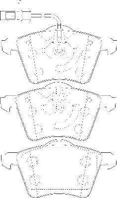 Omnicraft 2134954 - Bremžu uzliku kompl., Disku bremzes www.autospares.lv