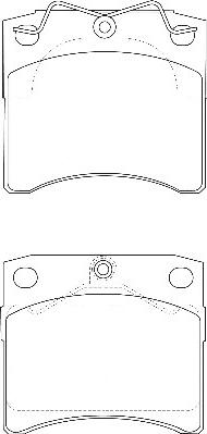 Omnicraft 2134968 - Bremžu uzliku kompl., Disku bremzes autospares.lv