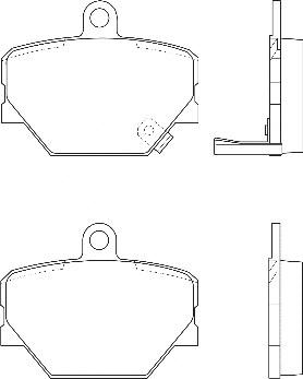 Omnicraft 2134906 - Тормозные колодки, дисковые, комплект www.autospares.lv