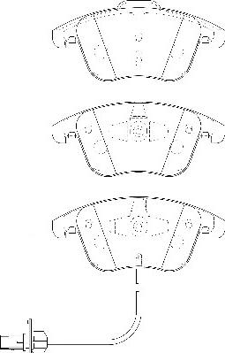 Omnicraft 2134936 - Тормозные колодки, дисковые, комплект www.autospares.lv