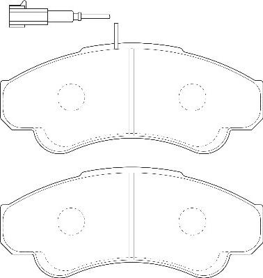 Omnicraft 2134930 - Тормозные колодки, дисковые, комплект www.autospares.lv