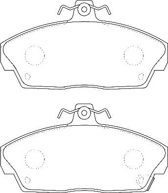 Omnicraft 2134922 - Brake Pad Set, disc brake www.autospares.lv