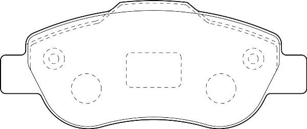 Omnicraft 2134894 - Brake Pad Set, disc brake www.autospares.lv