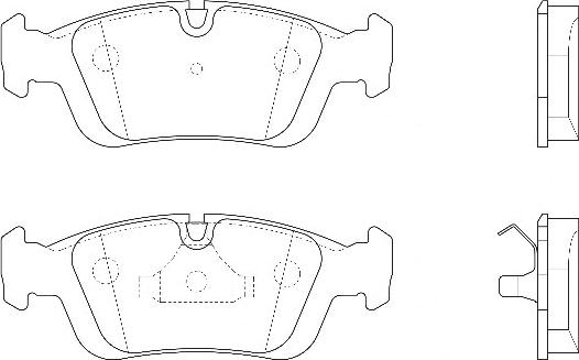 Omnicraft 2134890 - Тормозные колодки, дисковые, комплект www.autospares.lv