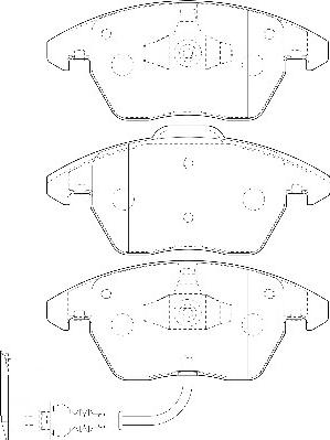 Omnicraft 2134844 - Bremžu uzliku kompl., Disku bremzes autospares.lv