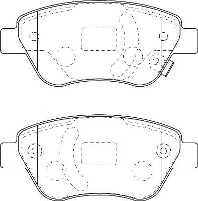 Omnicraft 2134846 - Bremžu uzliku kompl., Disku bremzes www.autospares.lv