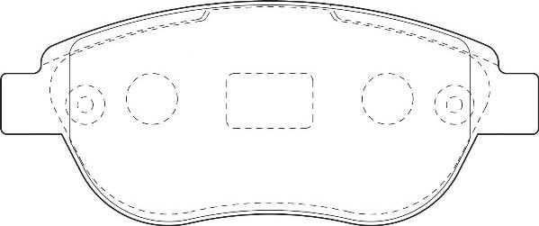 Omnicraft 2134852 - Тормозные колодки, дисковые, комплект www.autospares.lv