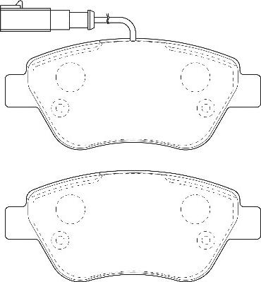 Omnicraft 2134886 - Bremžu uzliku kompl., Disku bremzes autospares.lv