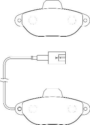 Omnicraft 2134830 - Тормозные колодки, дисковые, комплект www.autospares.lv