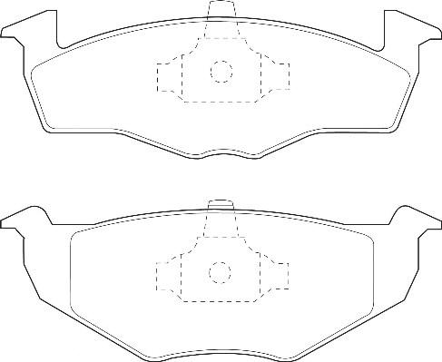 Omnicraft 2134870 - Тормозные колодки, дисковые, комплект www.autospares.lv