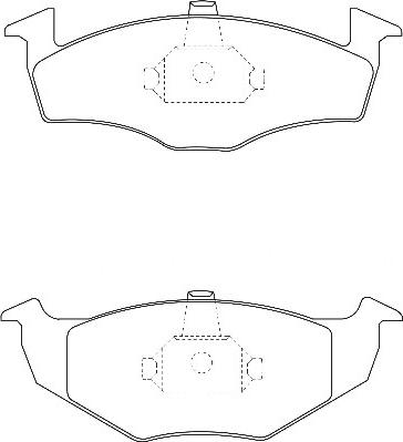 Omnicraft 2134872 - Тормозные колодки, дисковые, комплект www.autospares.lv