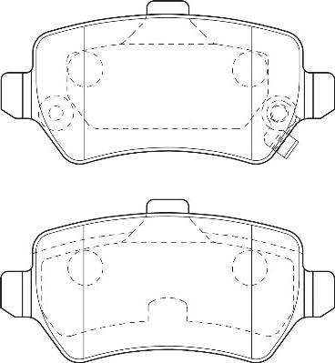 Omnicraft 2135573 - Brake Pad Set, disc brake www.autospares.lv