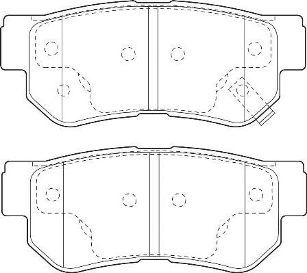 Omnicraft 2135692 - Тормозные колодки, дисковые, комплект www.autospares.lv