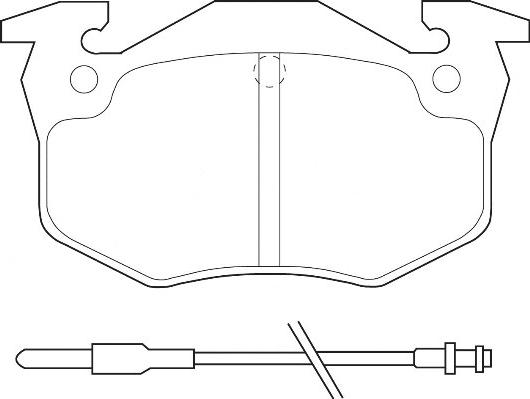 Omnicraft 2135650 - Тормозные колодки, дисковые, комплект www.autospares.lv