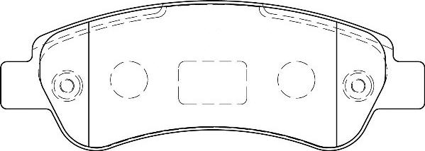 Omnicraft 2135666 - Brake Pad Set, disc brake www.autospares.lv