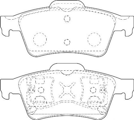 Omnicraft 2135668 - Brake Pad Set, disc brake www.autospares.lv