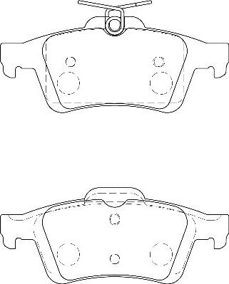 Omnicraft 2135611 - Тормозные колодки, дисковые, комплект www.autospares.lv