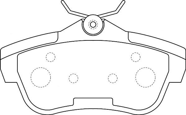 Omnicraft 2135688 - Bremžu uzliku kompl., Disku bremzes autospares.lv