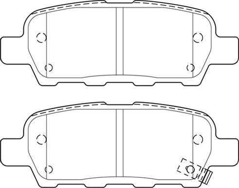 Omnicraft 2135635 - Bremžu uzliku kompl., Disku bremzes www.autospares.lv