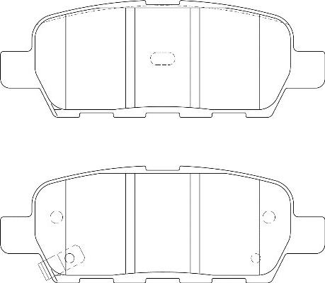 Omnicraft 2135624 - Bremžu uzliku kompl., Disku bremzes www.autospares.lv